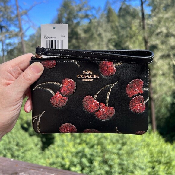 Coach Handbags - COACH Wallet Wristlet With Cherry Print CDF05 NWT AUTHENTIC